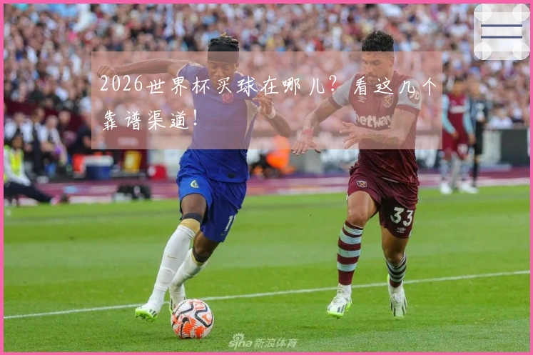 2026世界杯买球在哪儿？看这几个靠谱渠道！